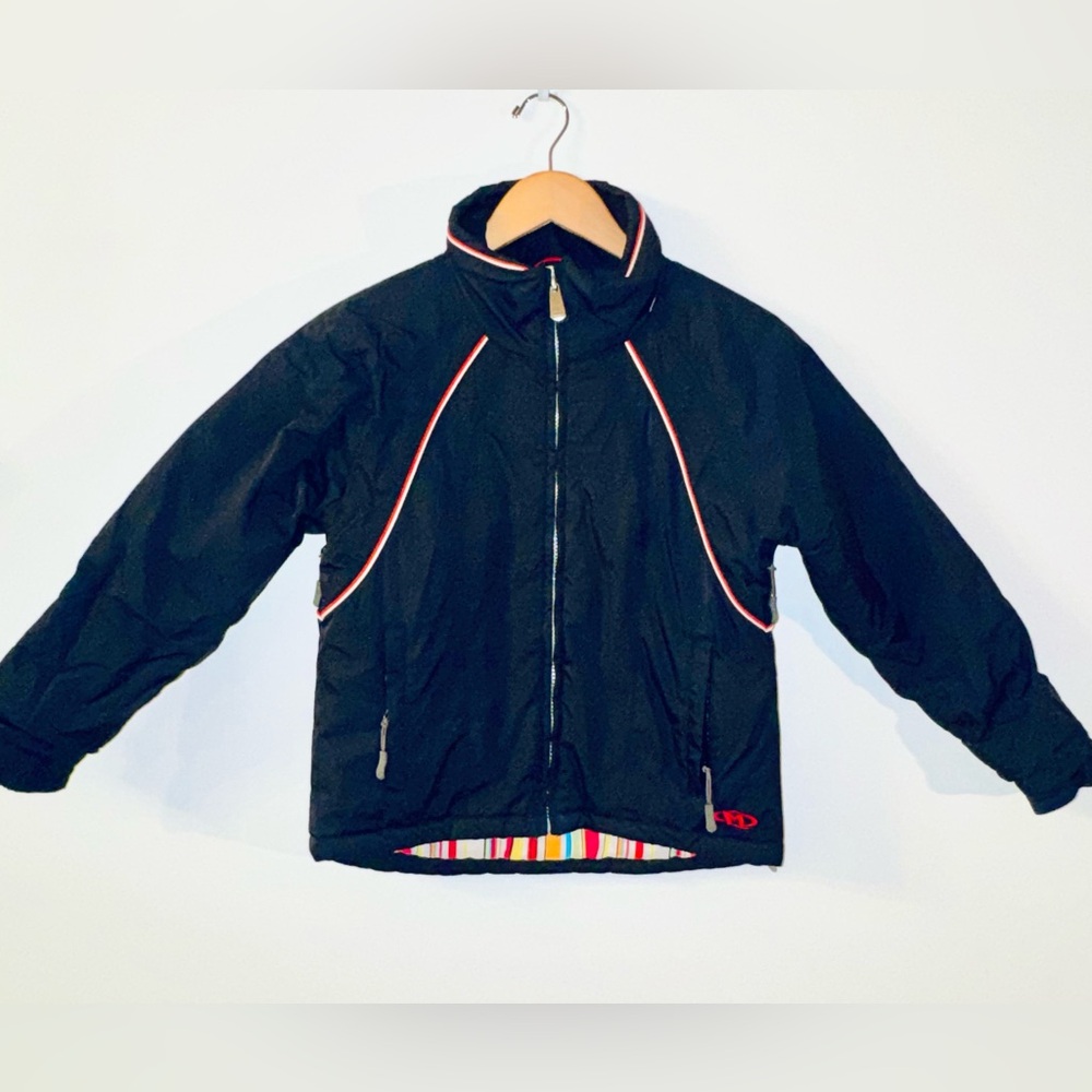 🏴 Girls’ Black Ski Jacket - Size Medium